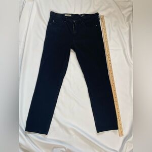 Paige The Prima black mid rise cigarette soft brushed cotton size 29